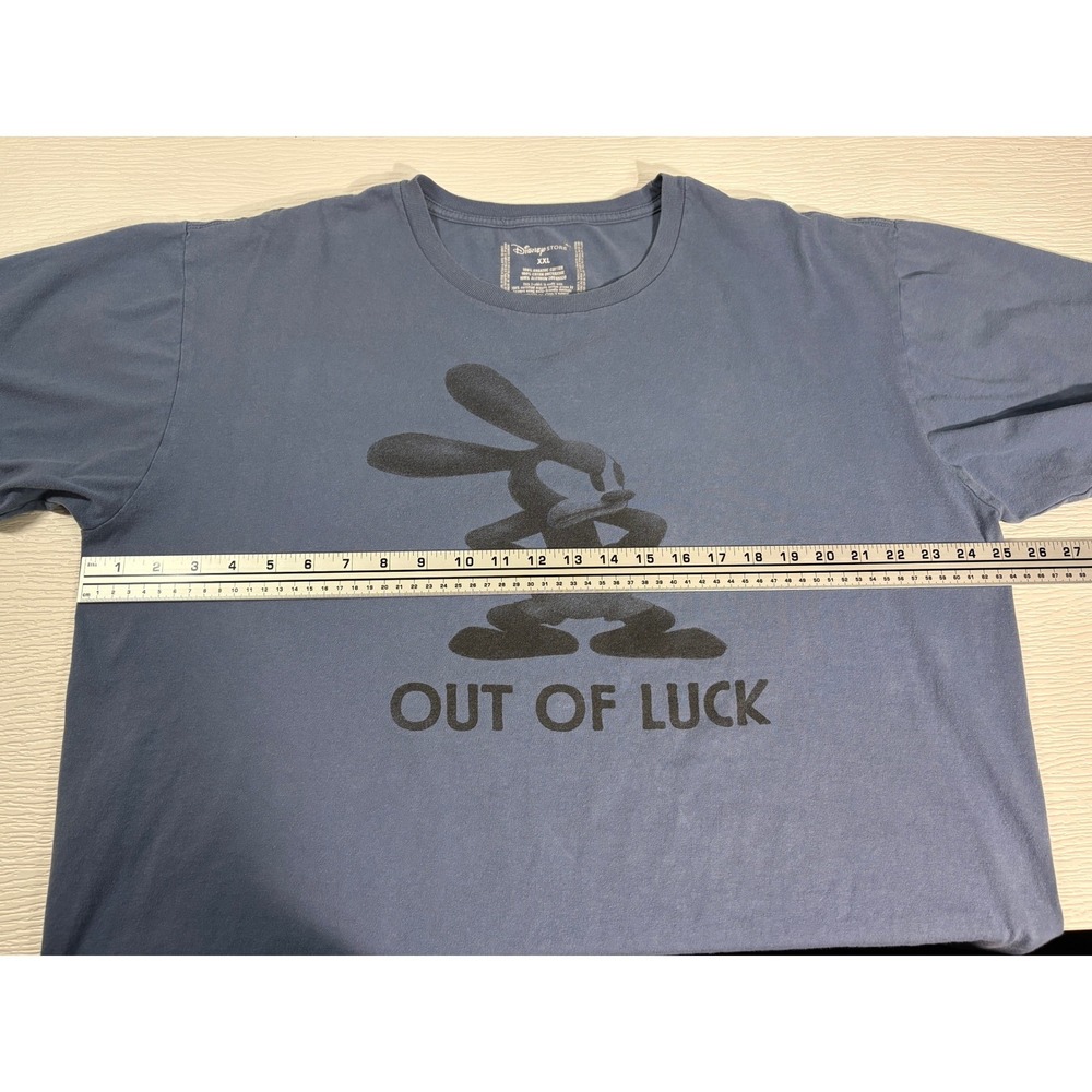 Disney Store Oswald the Lucky Rabbit Out of Luck Graphic T-Shirt Blue XXL MC0055 - Picture 3 of 4